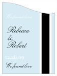 Simple Portrait Large Curved Rectangle Wine Wedding Label 3.625x5